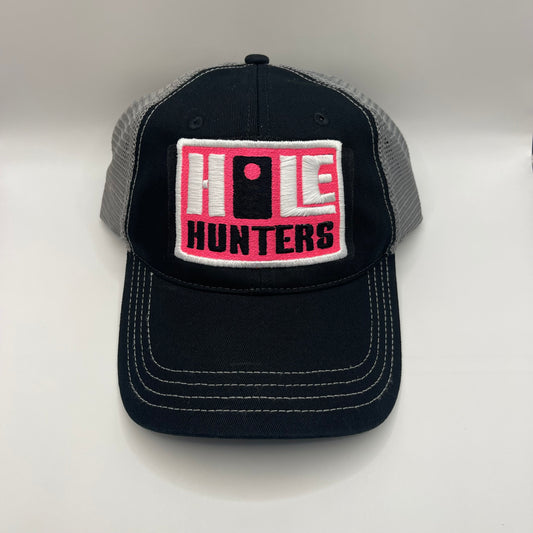 Hole Hunters Patch Unstructured Hat | Black/Charcoal