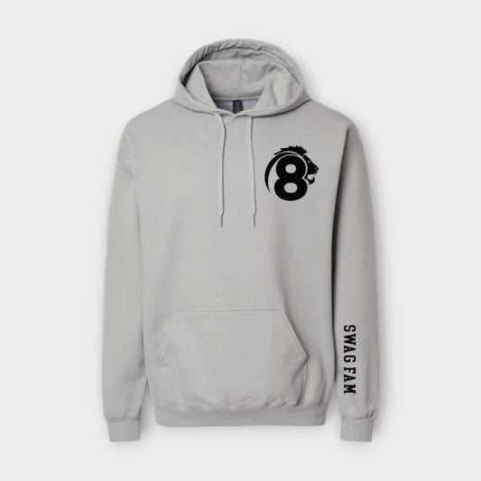 Lion 8 Hooded Sweatshirt | Cement