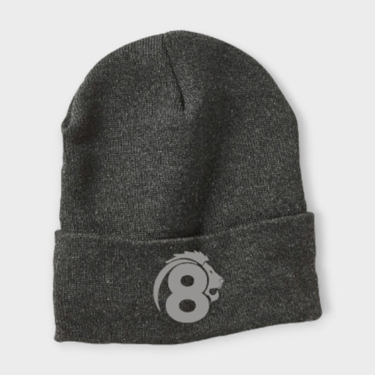 Lion 8 Beanie | Heather Charcoal