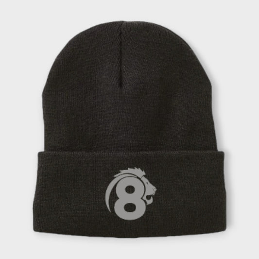 Lion 8 Beanie | Black